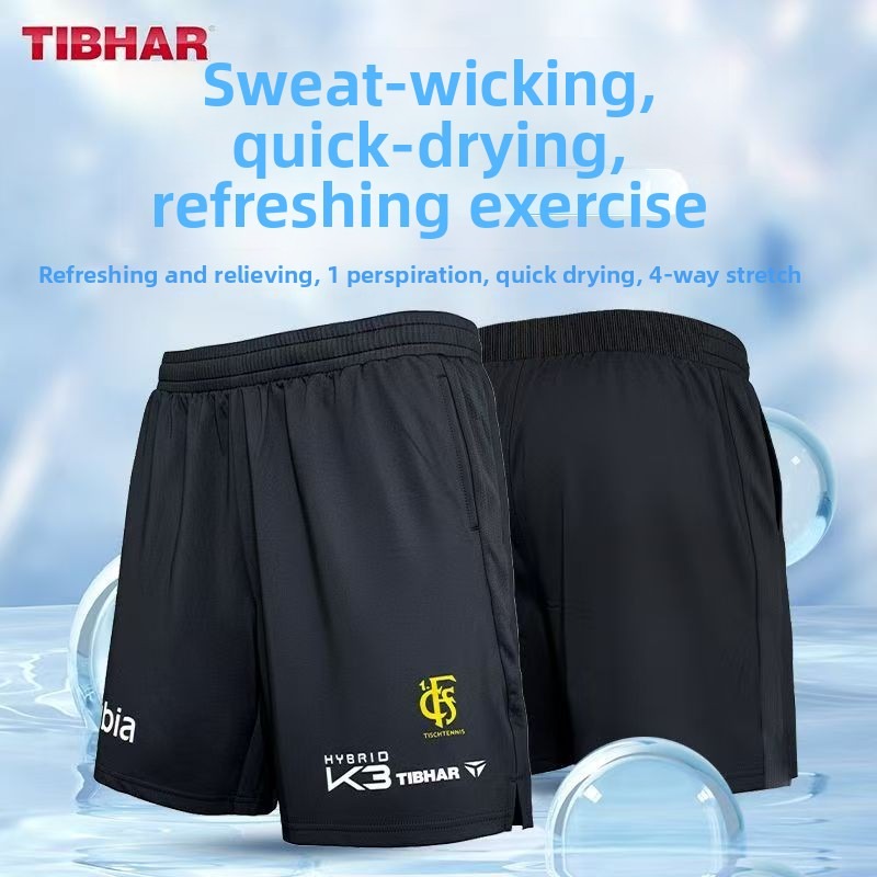 Table Tennis Champion - TIBHAR tafeltennis Champions League shorts, sneldrogend,
