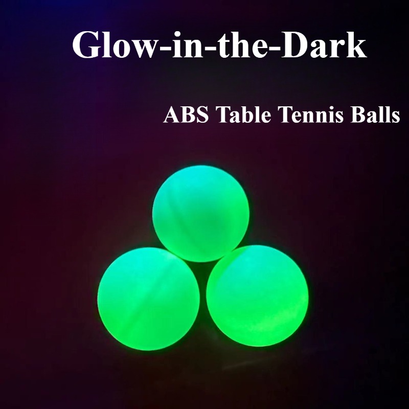 Table Tennis Video Game - Lichtgevende tafeltennisballen Glow-in-the-Dark ballen ABS nieuw