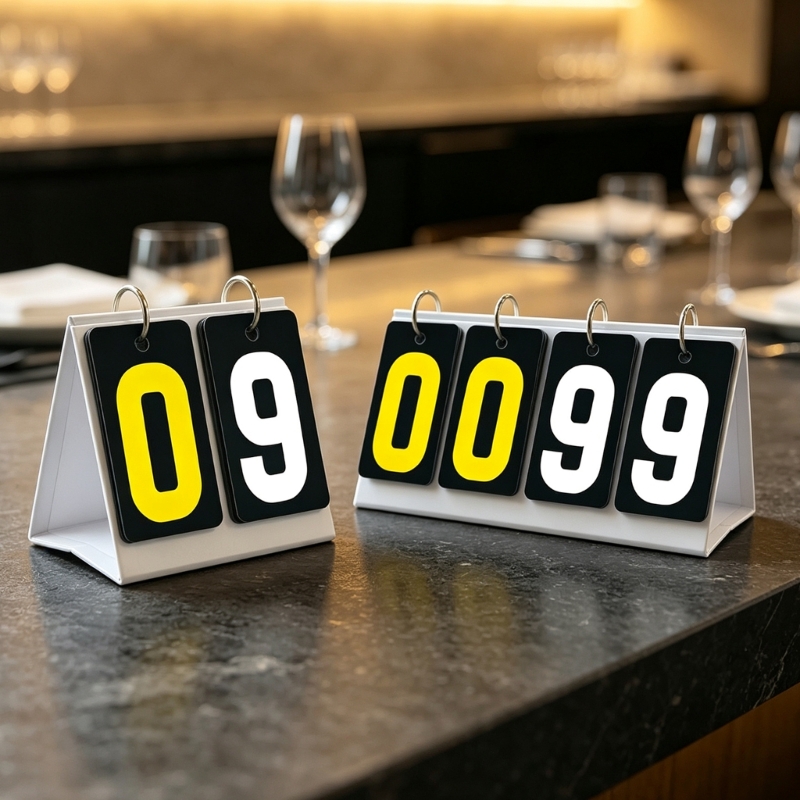 Table Tennis Score - Handmatig opklapbaar scorebord voor cuesport en