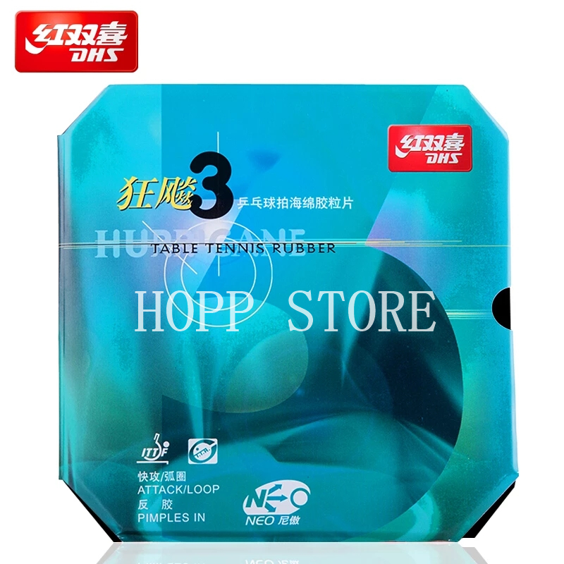 Table Tennis Yasaka - Dhs Hurricane 3 Neo Tafeltennis Rubber