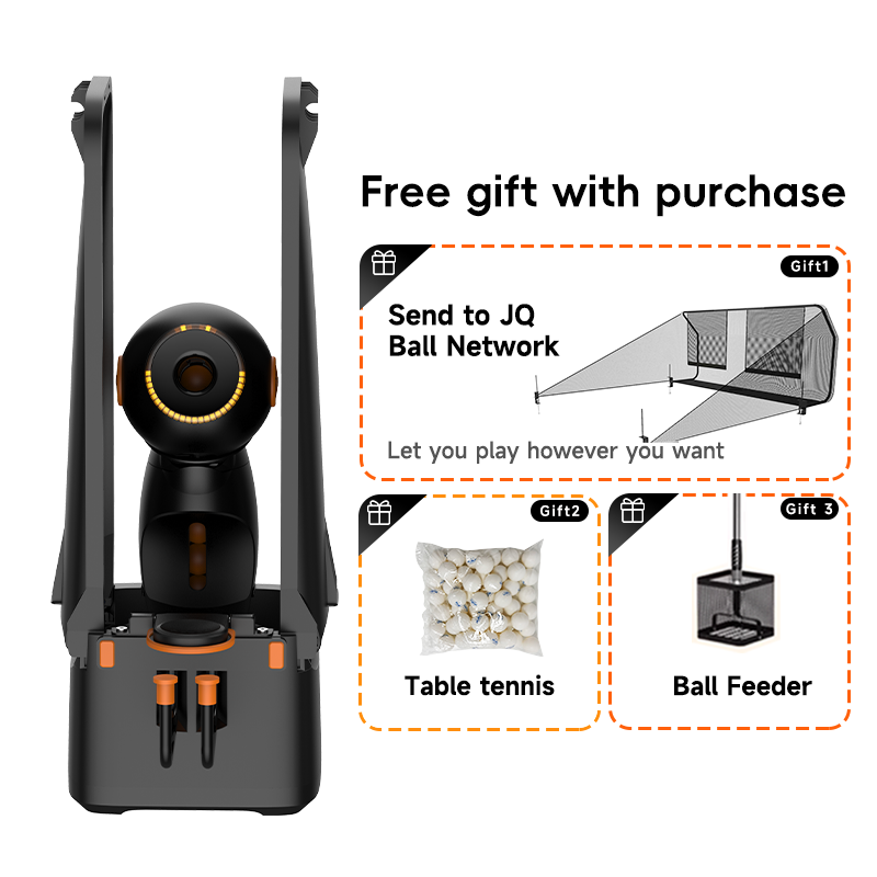 Table Tennis App - Tafeltennisrobot met balrecycling, ingebouwde vooraf ingestelde