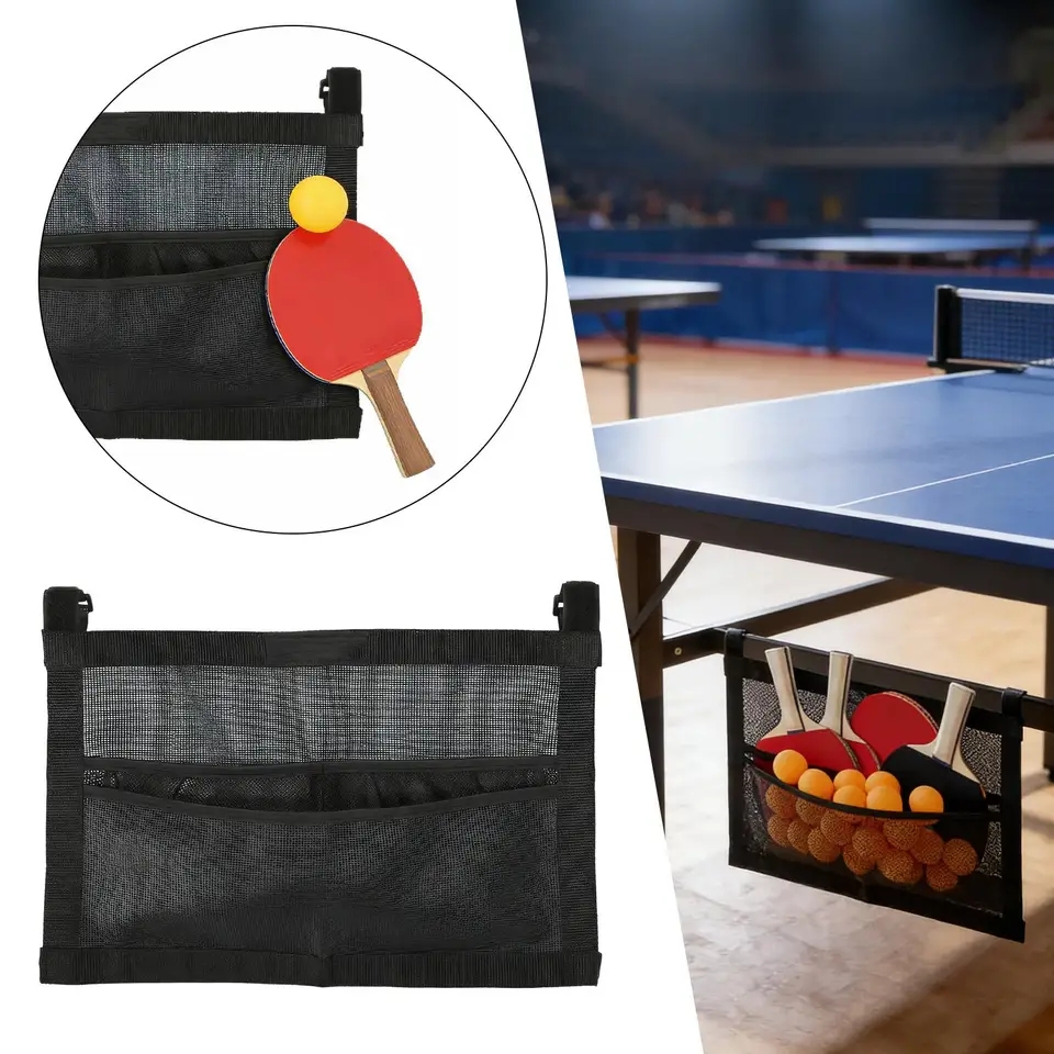 Table Tennis Net - Nieuwe Mesh Pingpongbalhouder Grote tascapaciteit Tafeltennisbalorganizer