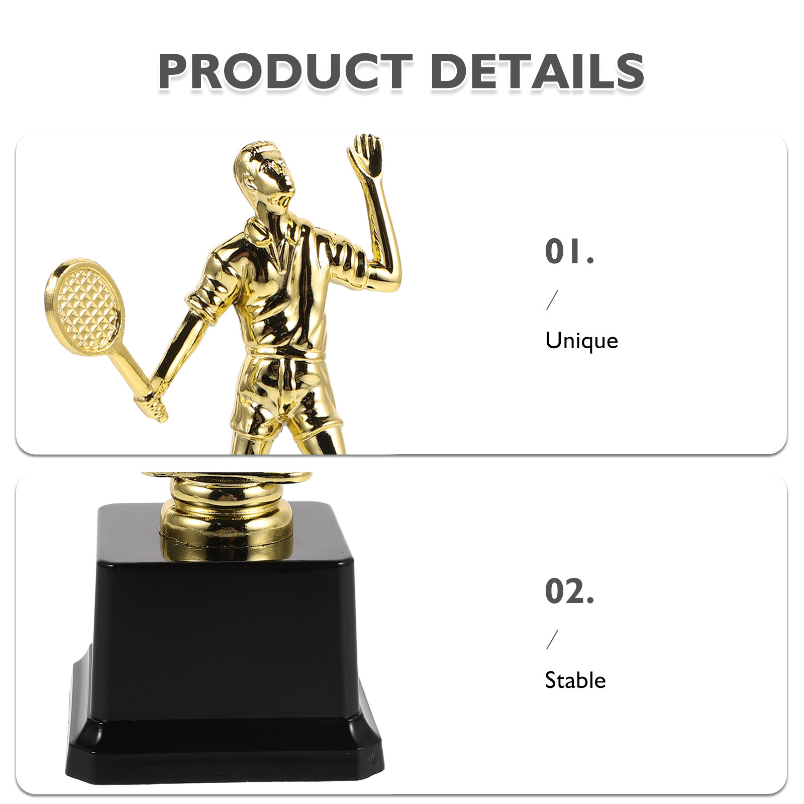 7 Plastic Trofee Beker Badmint - Table Tennis Champion recensie en prijs