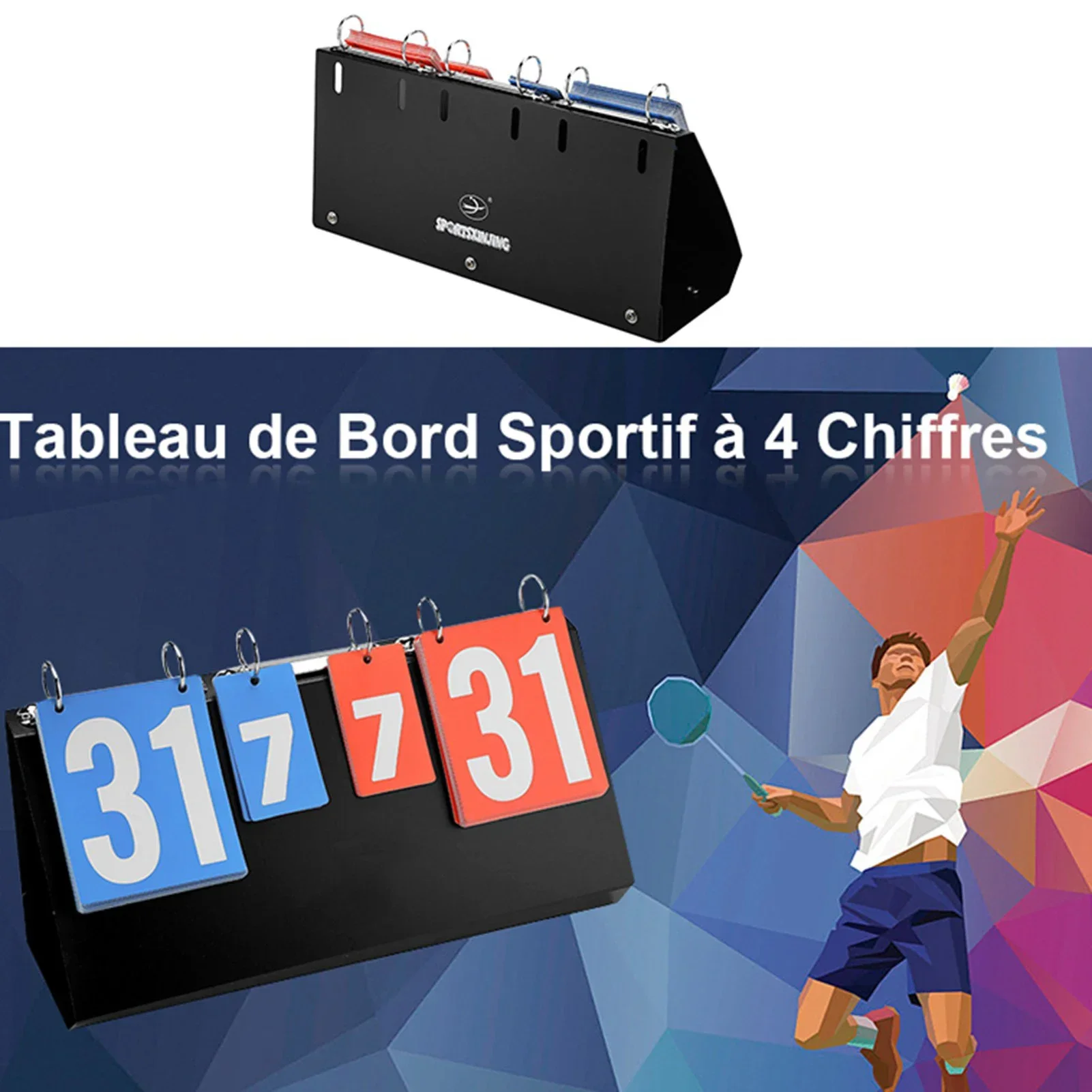 4-cijferig scorebord voor spor - Table Tennis Score recensie en prijs