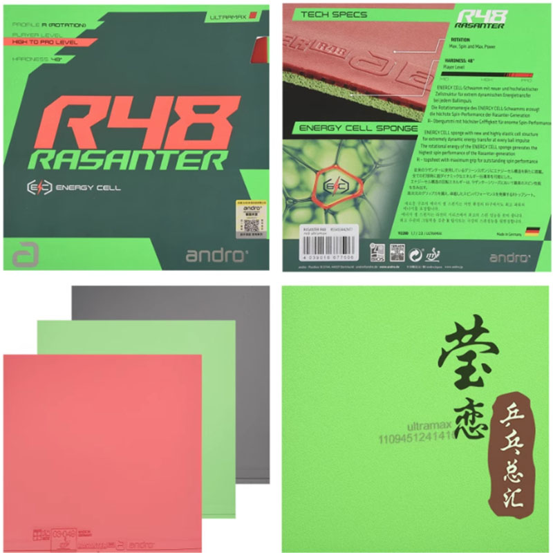 Andro Rasanter R45 47 50 C45 4 - Table Tennis Venue recensie en prijs