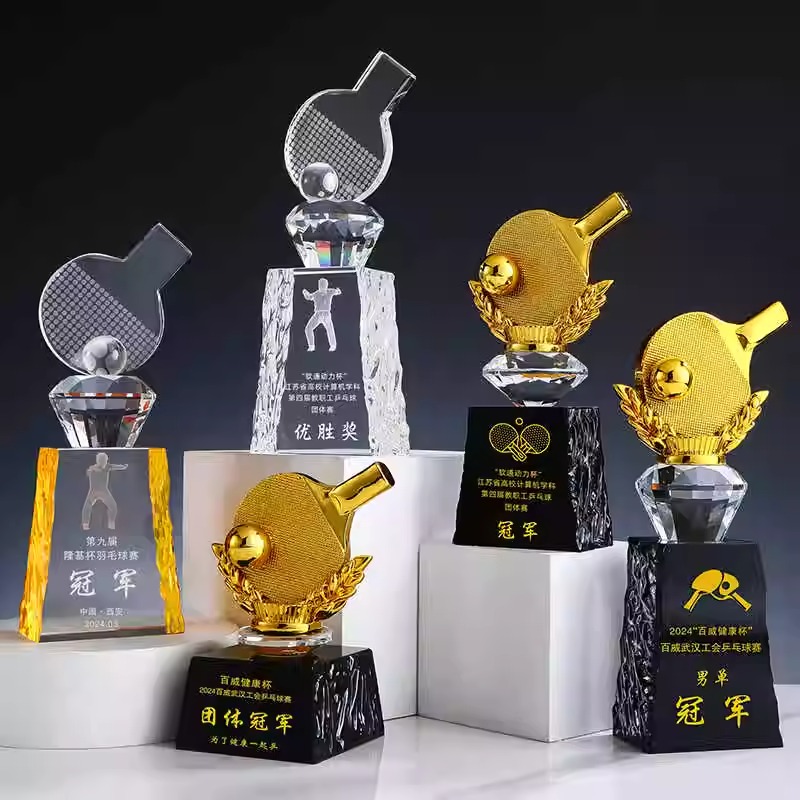 Tafeltennistrofee Op Maat Gema - Table Tennis Champion recensie en prijs